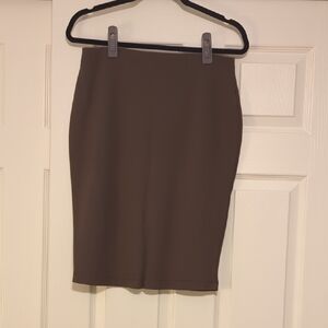 Elegant Green Pencil Skirt